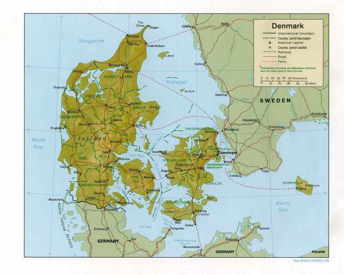 Kart fiziki Danimarka