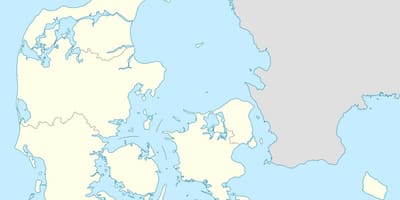 Kart Danimarka vektor