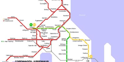 Kart Danimarka metro 